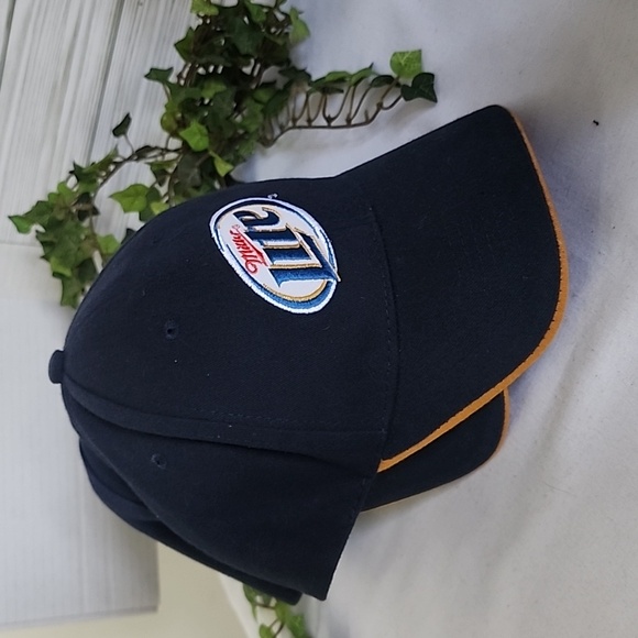 NEW Miller Light Navy Blue Baseball Cap Hat - Picture 1 of 7
